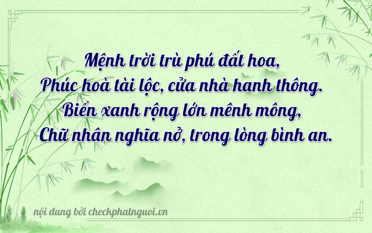 Bài thơ ý nghĩa cho <b>biển số 51L-08108</b> tại website checkphatnguoi.vn