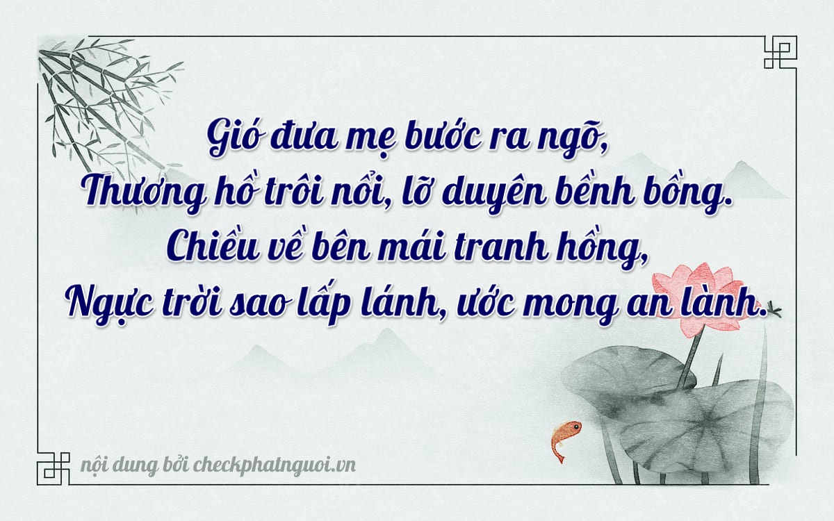 Bài thơ ý nghĩa cho <b>biển số 51L-17606</b> tại website checkphatnguoi.vn