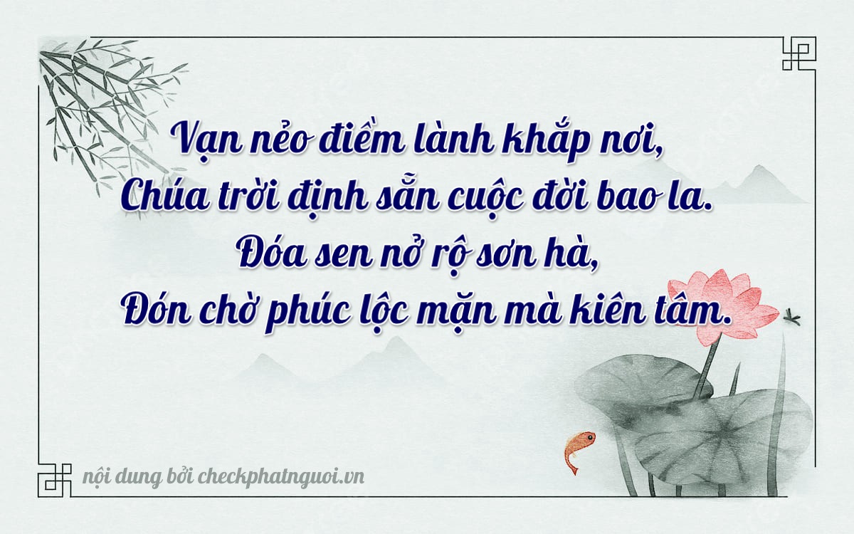 Bài thơ ý nghĩa cho <b>biển số 51L-20800</b> tại website checkphatnguoi.vn