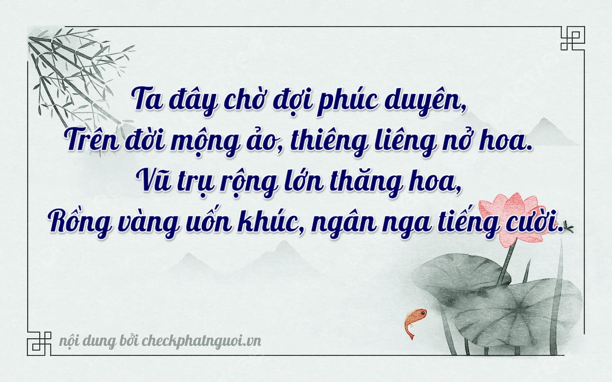 Bài thơ ý nghĩa cho <b>biển số 51L-20803</b> tại website checkphatnguoi.vn