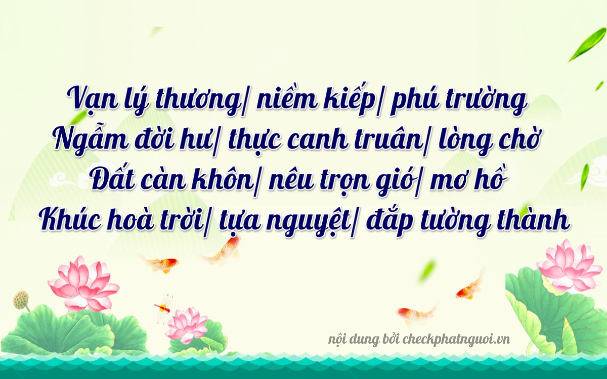 Bài thơ ý nghĩa cho <b>biển số 51L-25178</b> tại website checkphatnguoi.vn