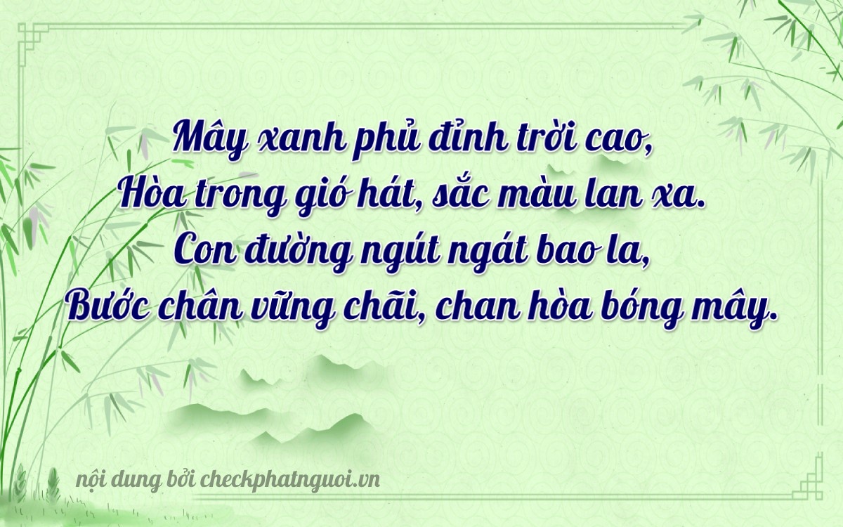 Bài thơ ý nghĩa cho <b>biển số 51L-33455</b> tại website checkphatnguoi.vn