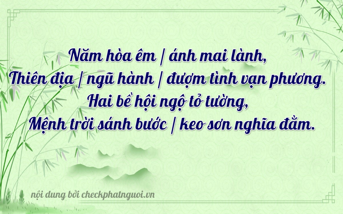 Bài thơ ý nghĩa cho <b>biển số 51L-52516</b> tại website checkphatnguoi.vn