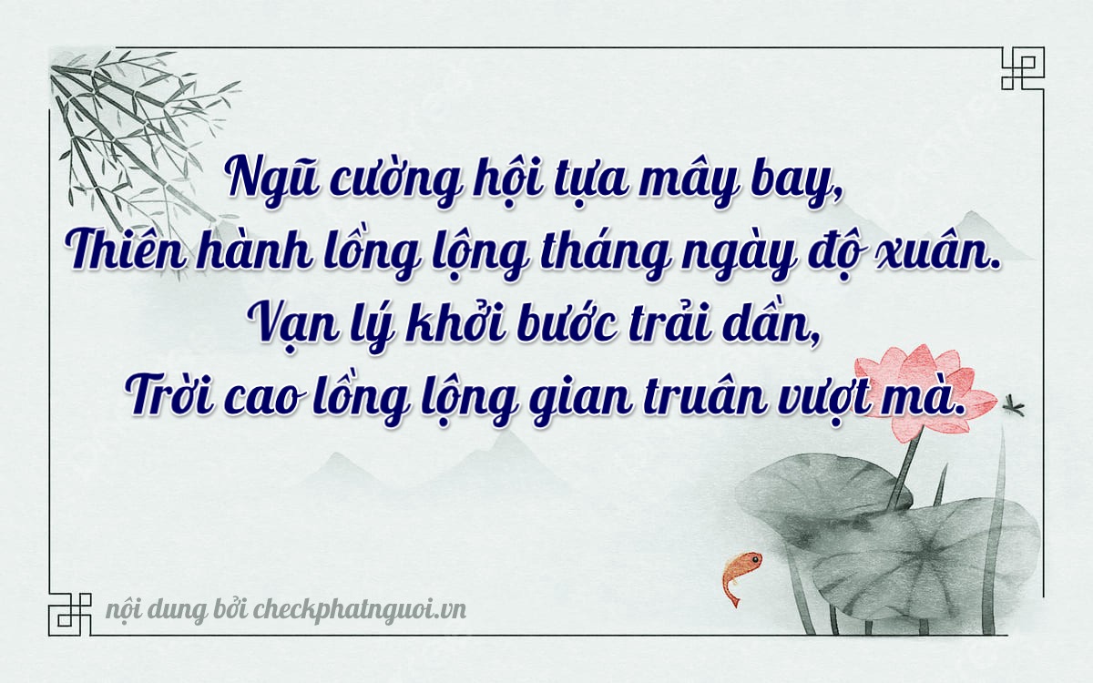 Bài thơ ý nghĩa cho <b>biển số 51L-53019</b> tại website checkphatnguoi.vn