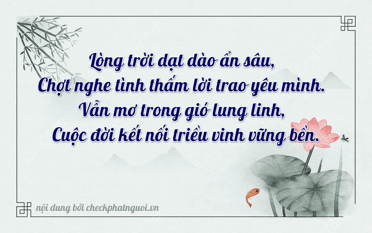Bài thơ ý nghĩa cho <b>biển số 51L-54057</b> tại website checkphatnguoi.vn