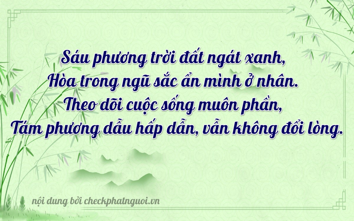 Bài thơ ý nghĩa cho <b>biển số 51L-61285</b> tại website checkphatnguoi.vn