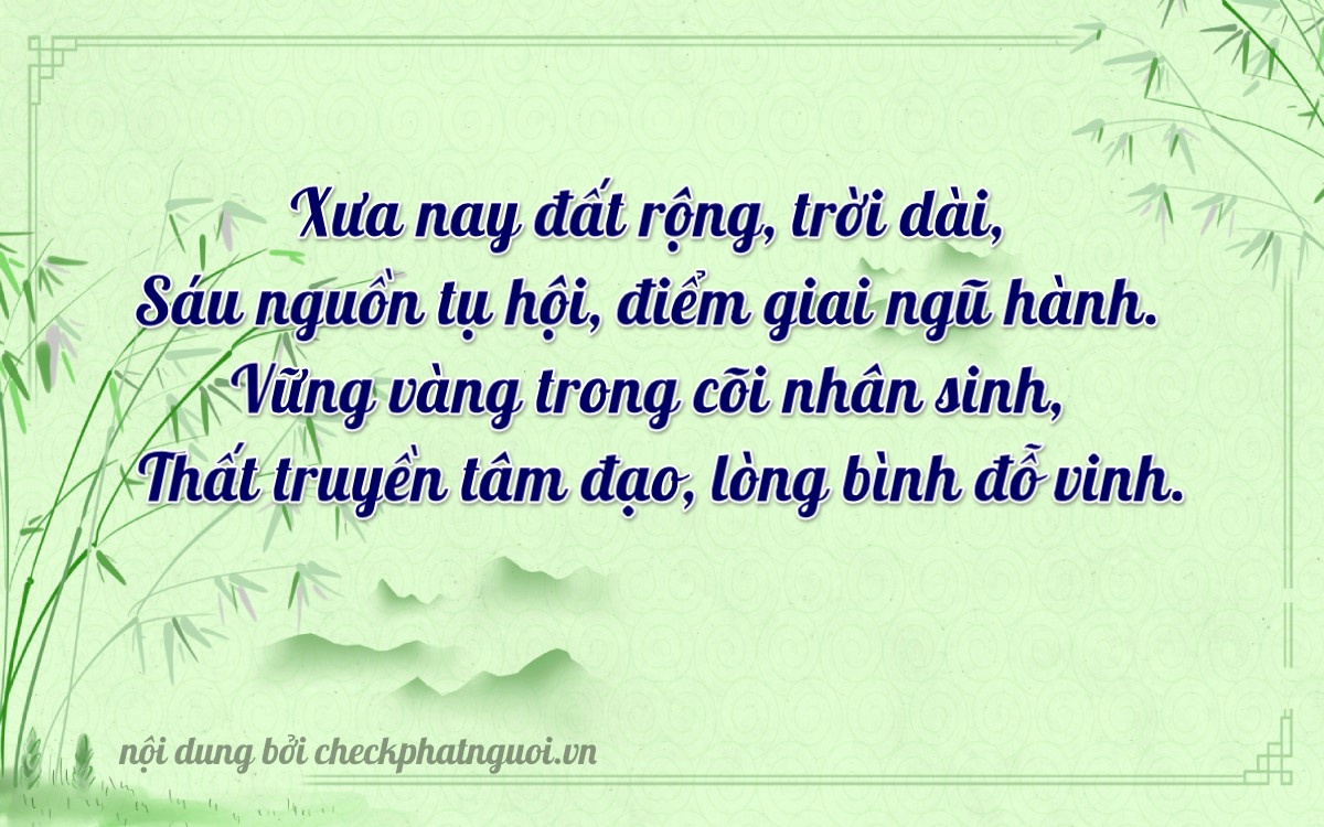 Bài thơ ý nghĩa cho <b>biển số 51L-62377</b> tại website checkphatnguoi.vn