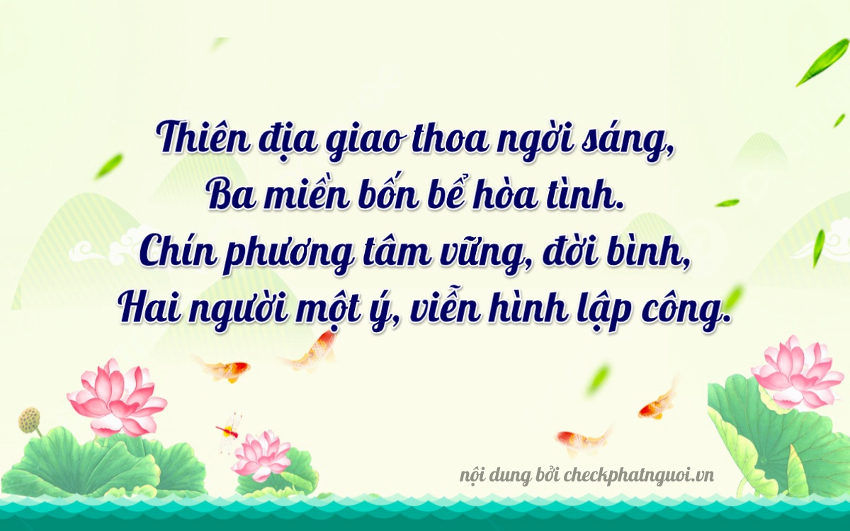 Bài thơ ý nghĩa cho <b>biển số 51L-63692</b> tại website checkphatnguoi.vn