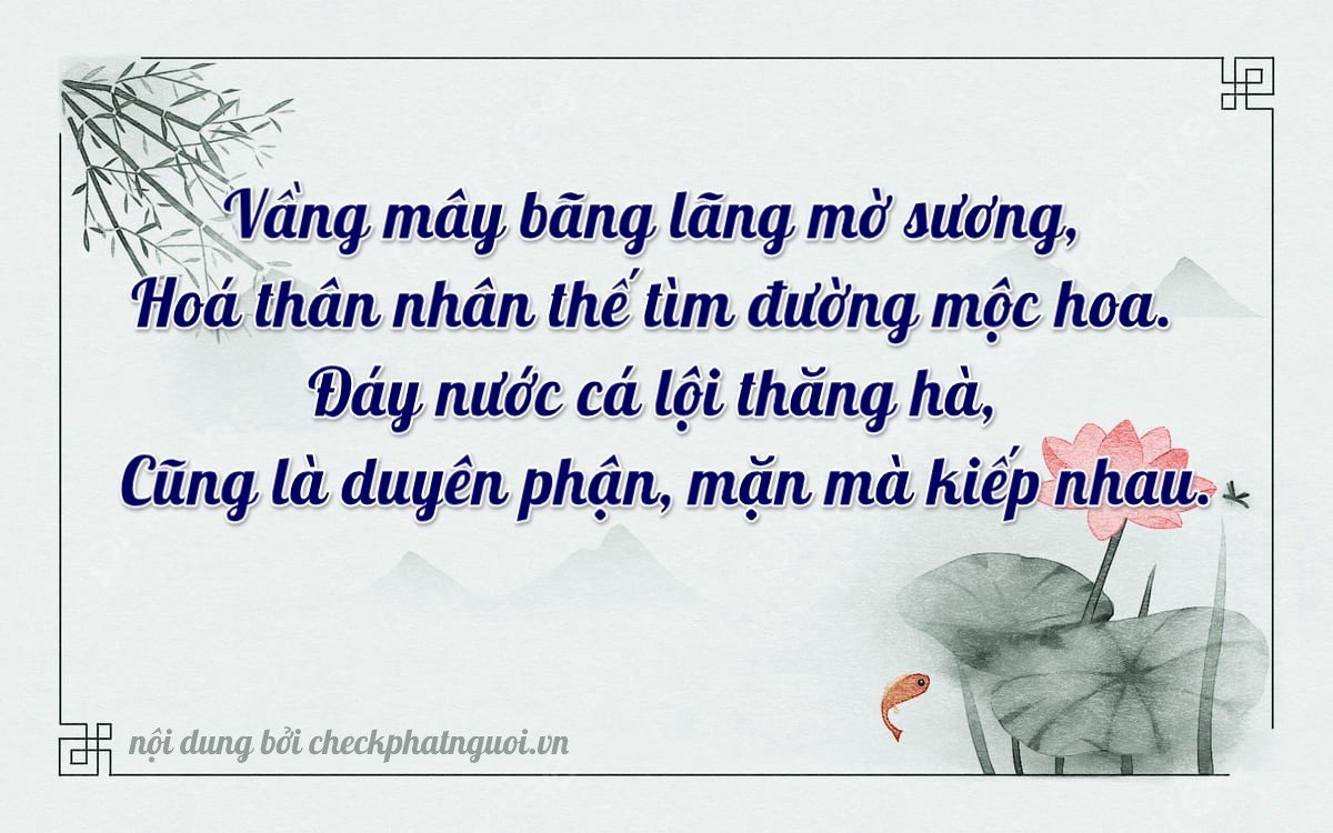 Bài thơ ý nghĩa cho <b>biển số 51L-67147</b> tại website checkphatnguoi.vn