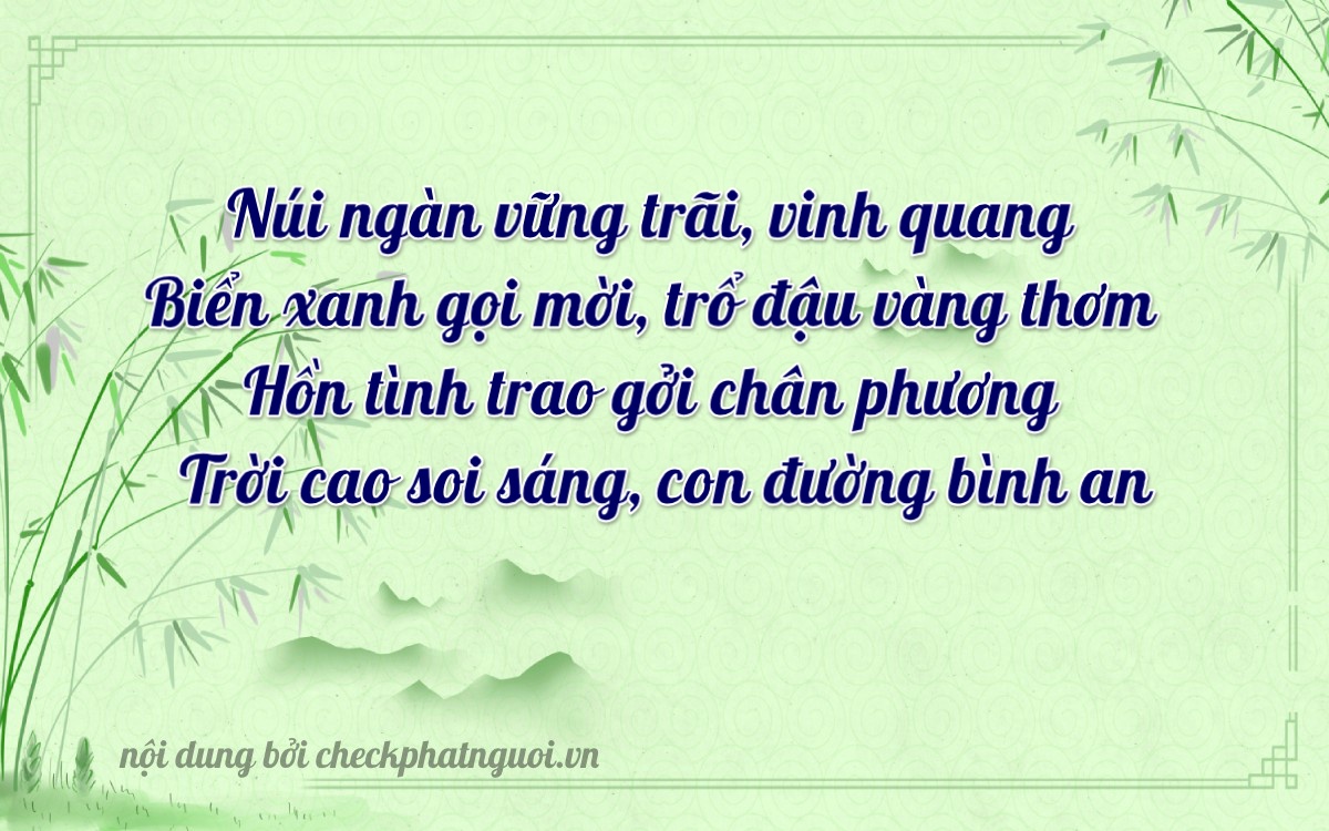 Bài thơ ý nghĩa cho <b>biển số 51L-70254</b> tại website checkphatnguoi.vn