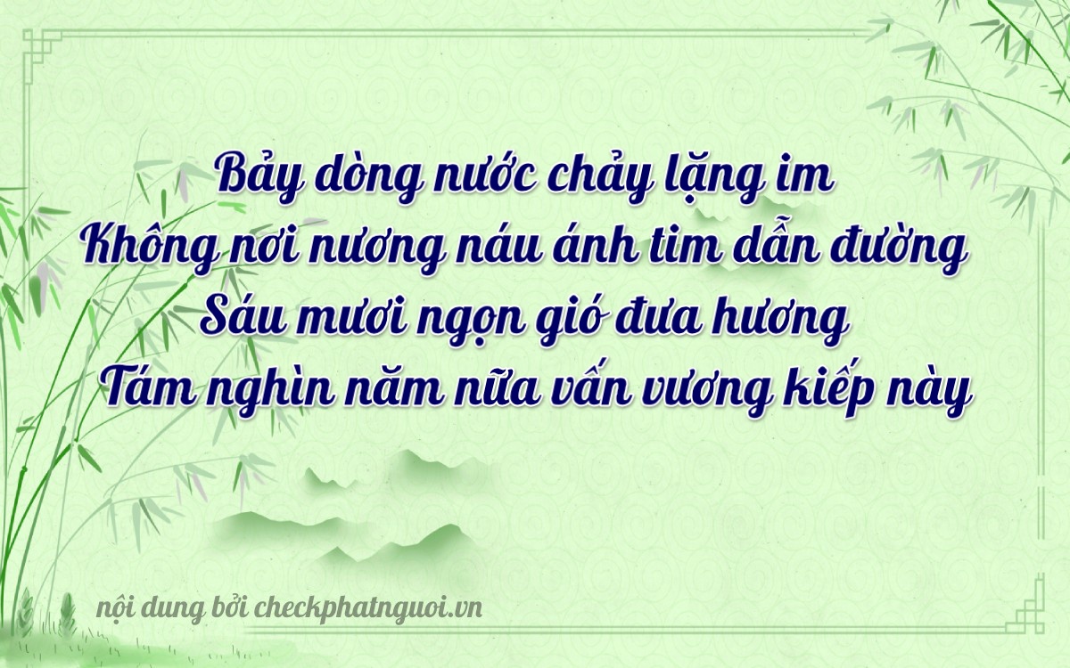 Bài thơ ý nghĩa cho <b>biển số 51L-70380</b> tại website checkphatnguoi.vn