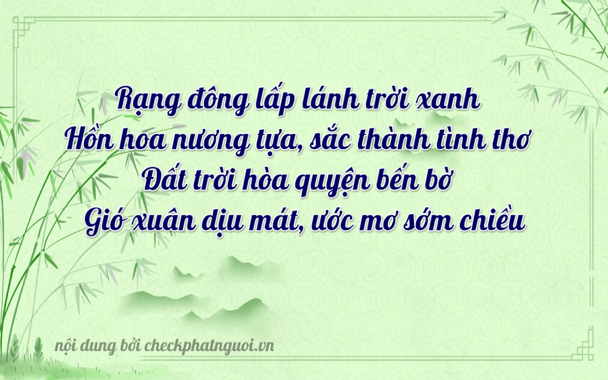 Bài thơ ý nghĩa cho <b>biển số 51L-70707</b> tại website checkphatnguoi.vn