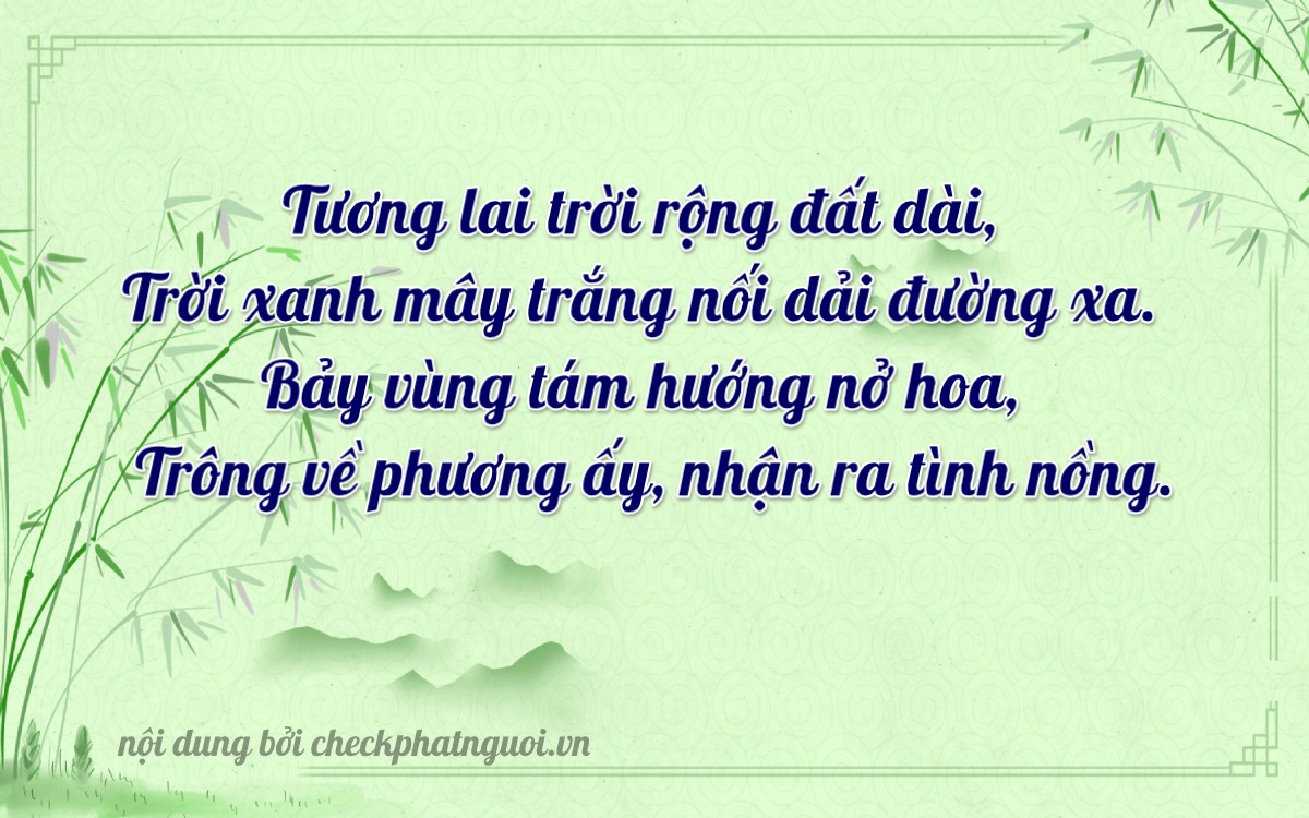 Bài thơ ý nghĩa cho <b>biển số 51L-71199</b> tại website checkphatnguoi.vn
