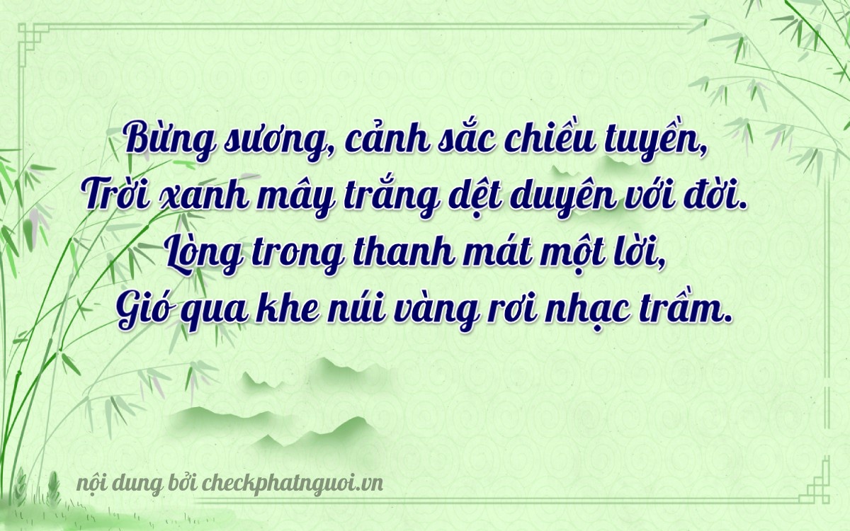 Bài thơ ý nghĩa cho <b>biển số 51L-71551</b> tại website checkphatnguoi.vn
