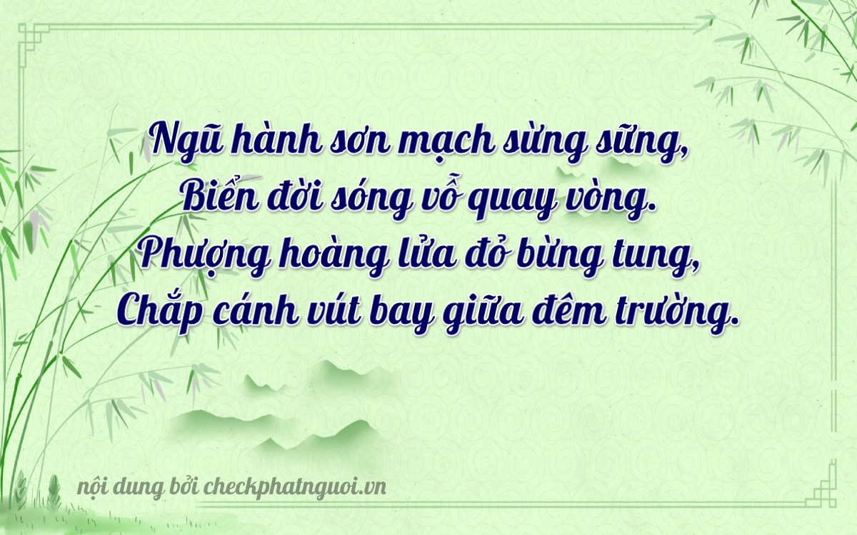 Bài thơ ý nghĩa cho <b>biển số 51L-78551</b> tại website checkphatnguoi.vn