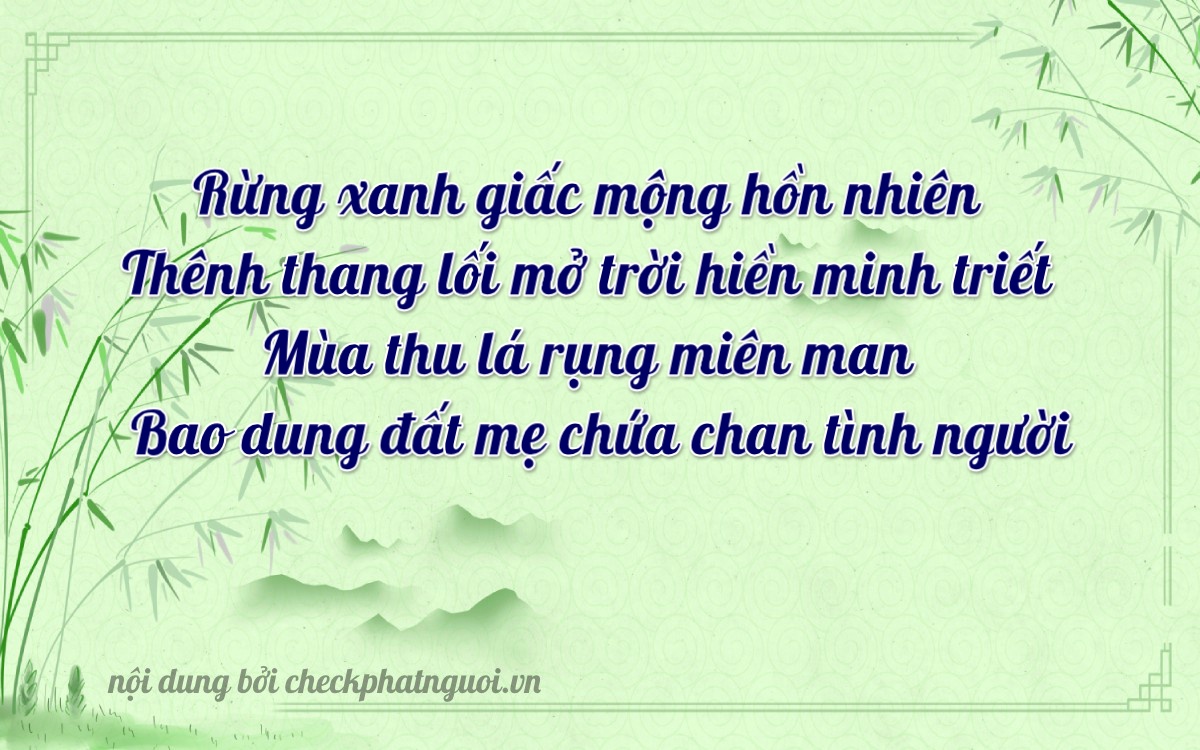Bài thơ ý nghĩa cho <b>biển số 51L-85177</b> tại website checkphatnguoi.vn