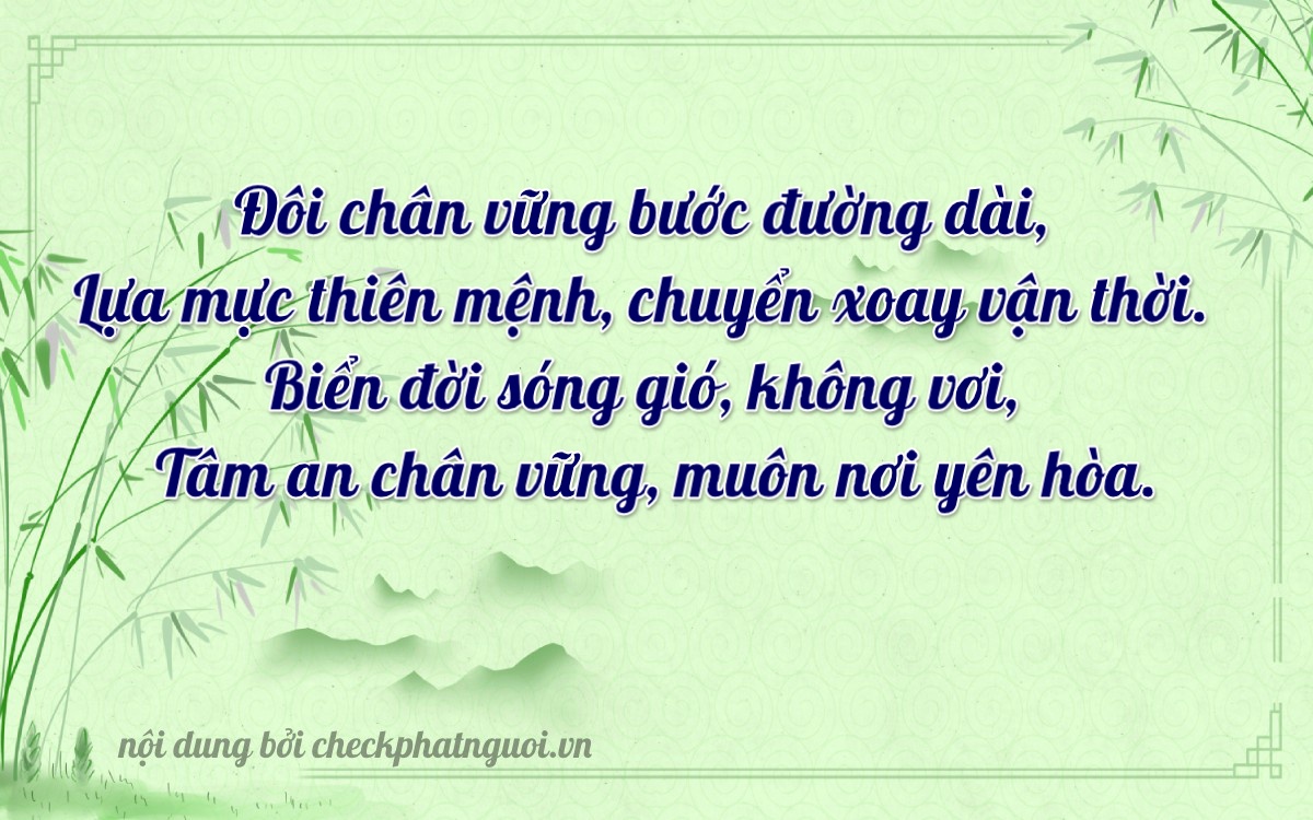 Bài thơ ý nghĩa cho <b>biển số 51L-86363</b> tại website checkphatnguoi.vn