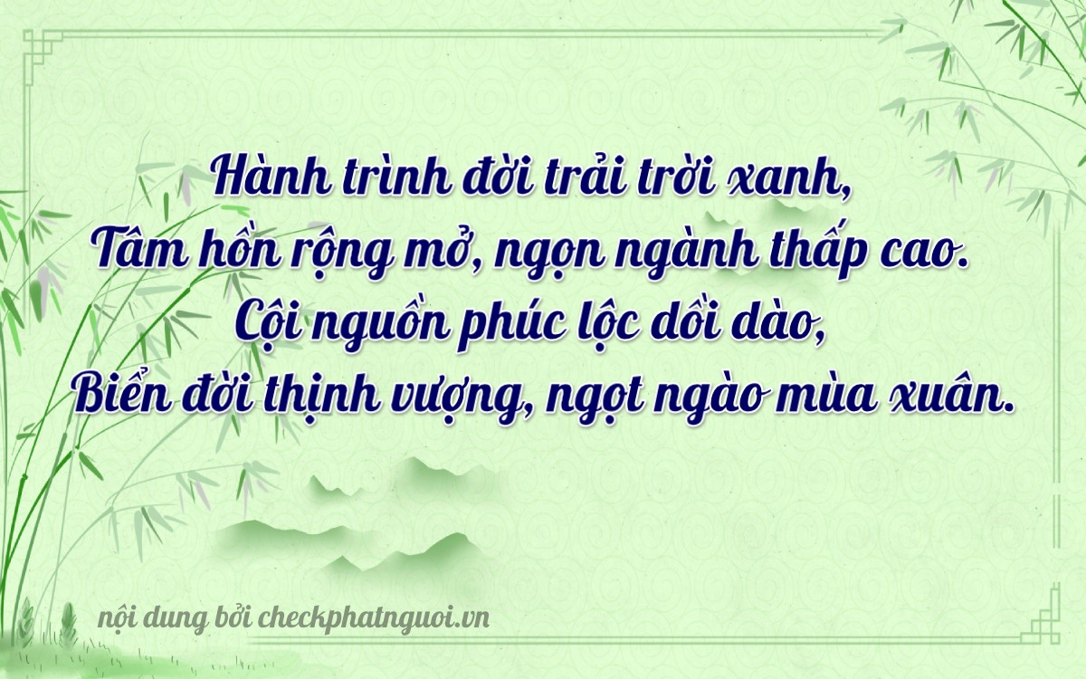 Bài thơ ý nghĩa cho <b>biển số 51L-87095</b> tại website checkphatnguoi.vn