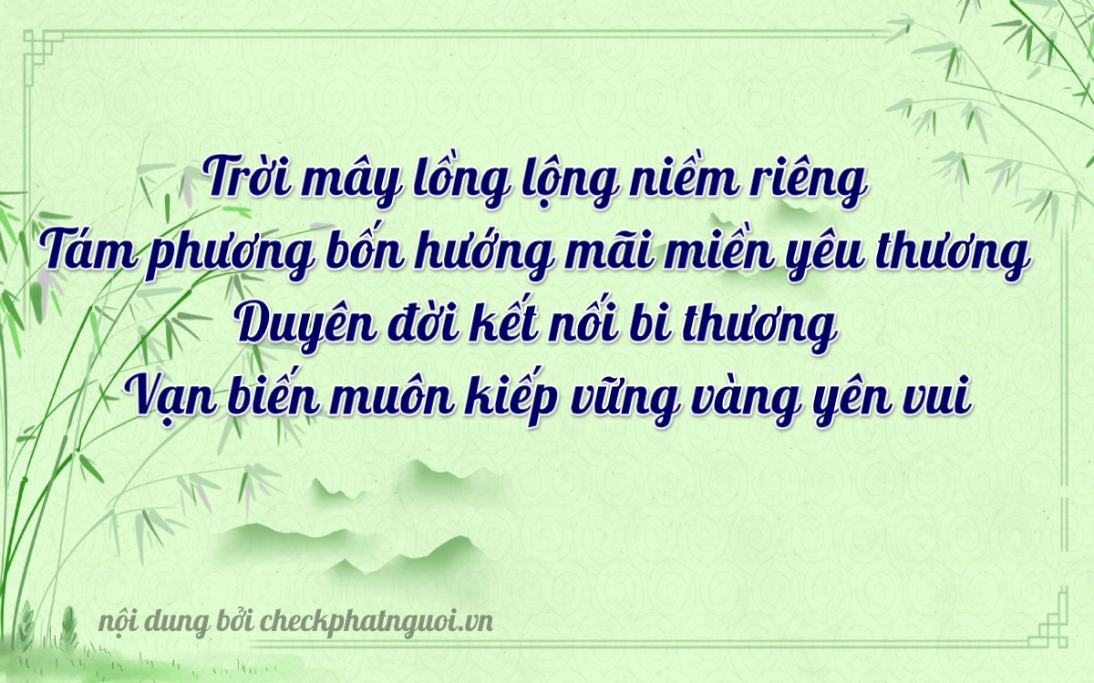 Bài thơ ý nghĩa cho <b>biển số 51L-87129</b> tại website checkphatnguoi.vn