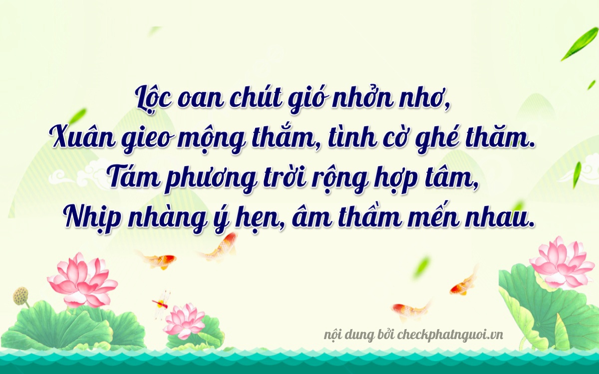 Bài thơ ý nghĩa cho <b>biển số 51L-89682</b> tại website checkphatnguoi.vn