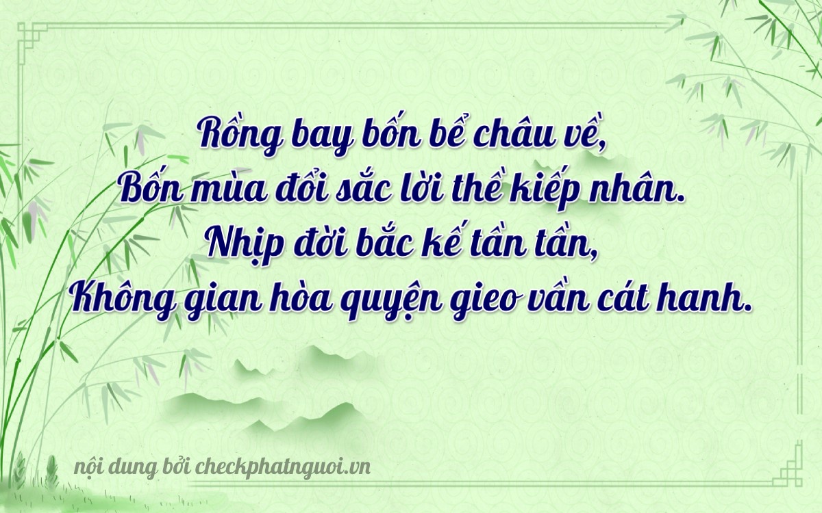 Bài thơ ý nghĩa cho <b>biển số 51L-93400</b> tại website checkphatnguoi.vn