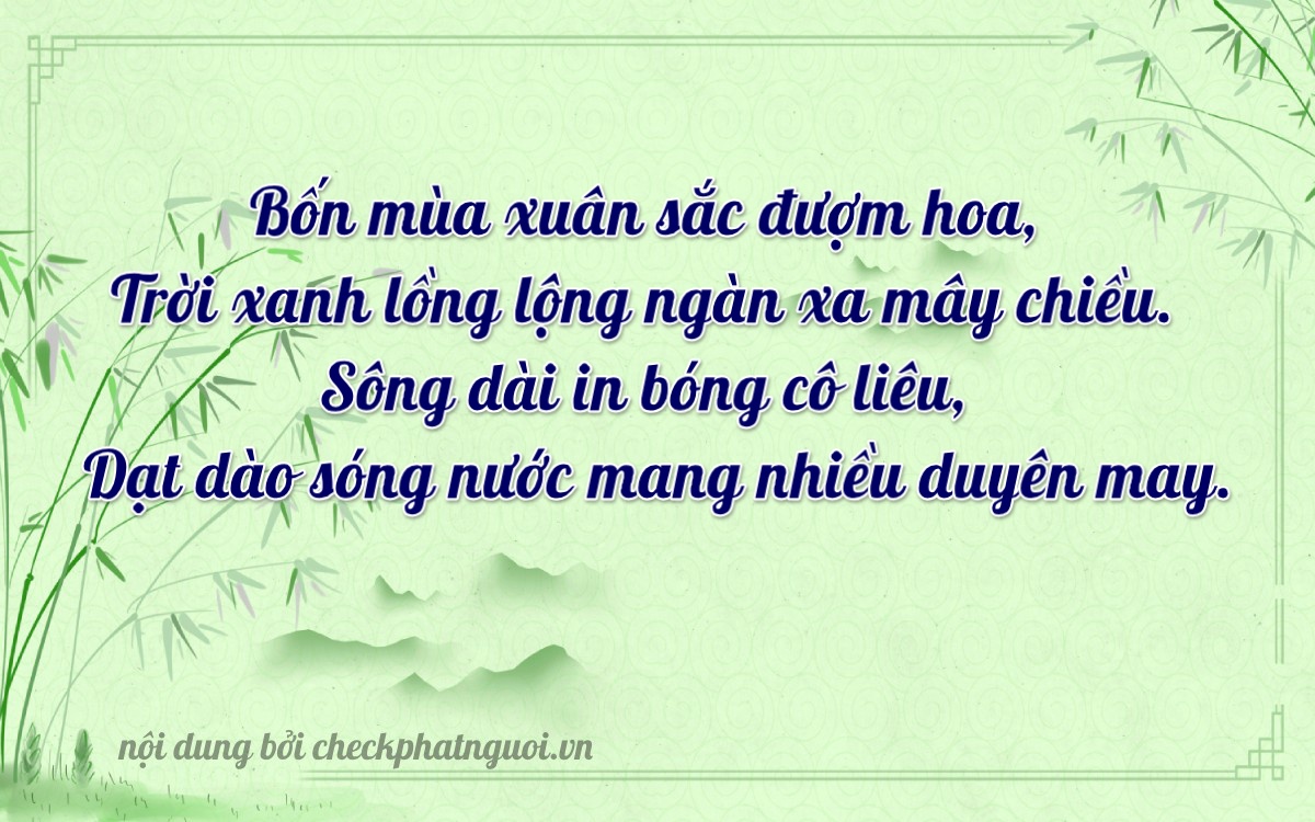 Bài thơ ý nghĩa cho <b>biển số 51LD-04359</b> tại website checkphatnguoi.vn