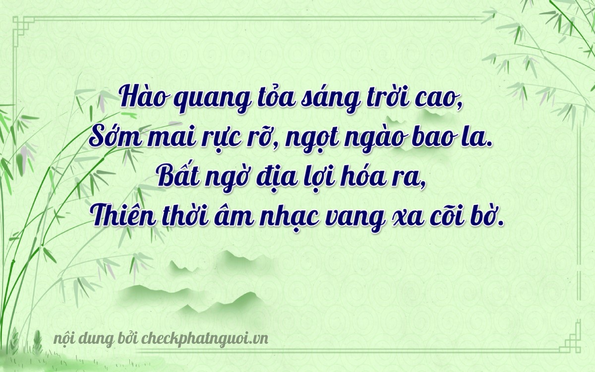 Bài thơ ý nghĩa cho <b>biển số 51M-02073</b> tại website checkphatnguoi.vn
