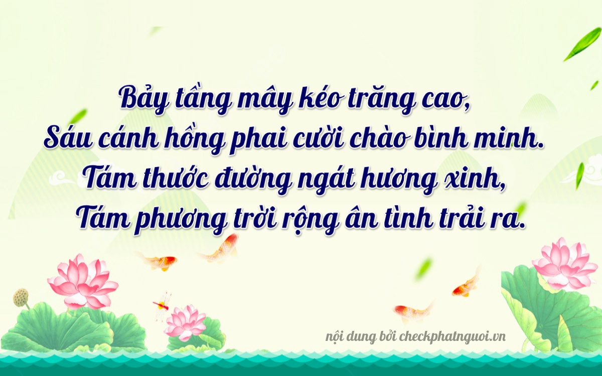 Bài thơ ý nghĩa cho <b>biển số 51M-76888</b> tại website checkphatnguoi.vn