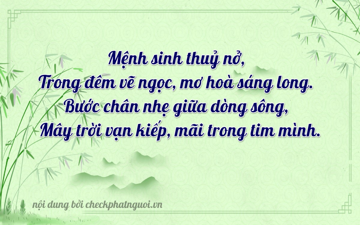 Bài thơ ý nghĩa cho <b>biển số 51P2-52787</b> tại website checkphatnguoi.vn