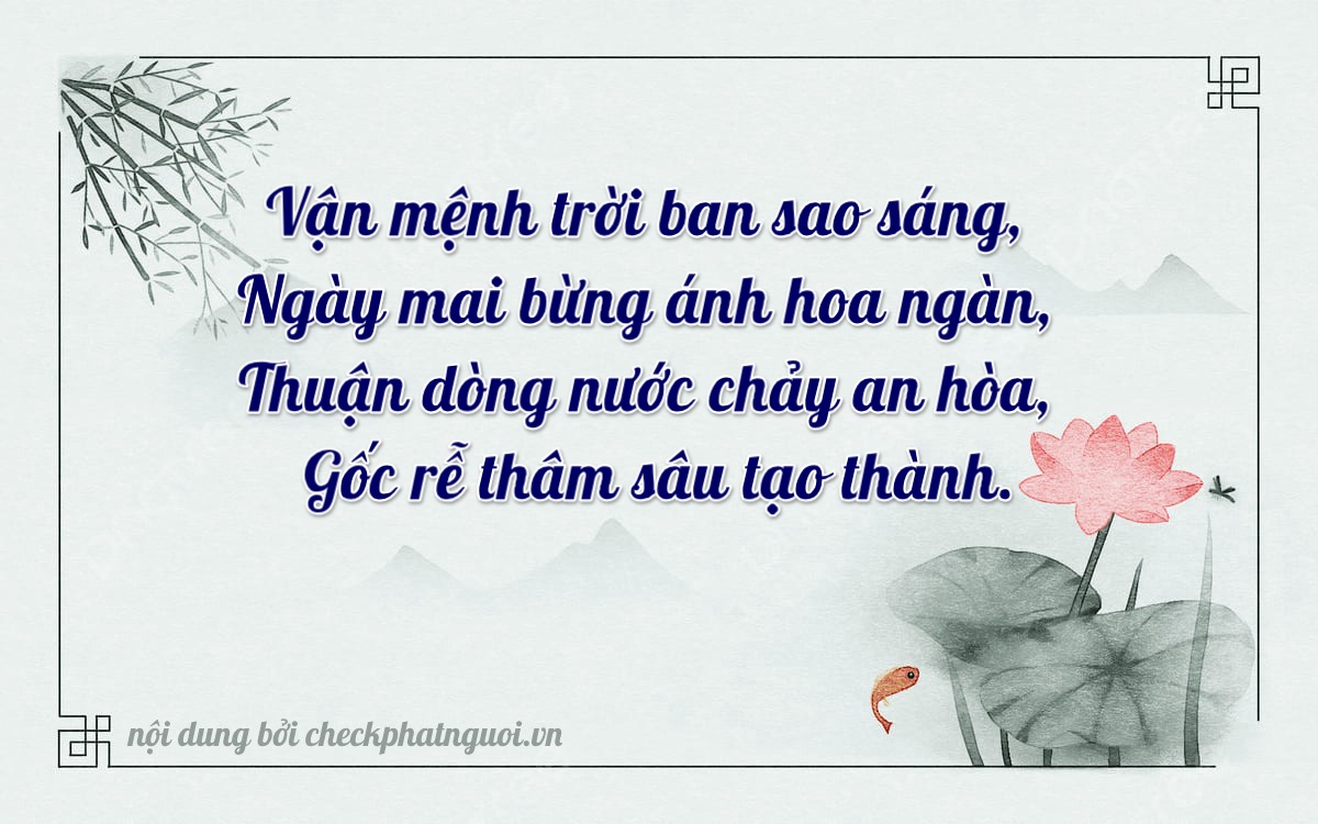 Bài thơ ý nghĩa cho <b>biển số 51U-94519</b> tại website checkphatnguoi.vn