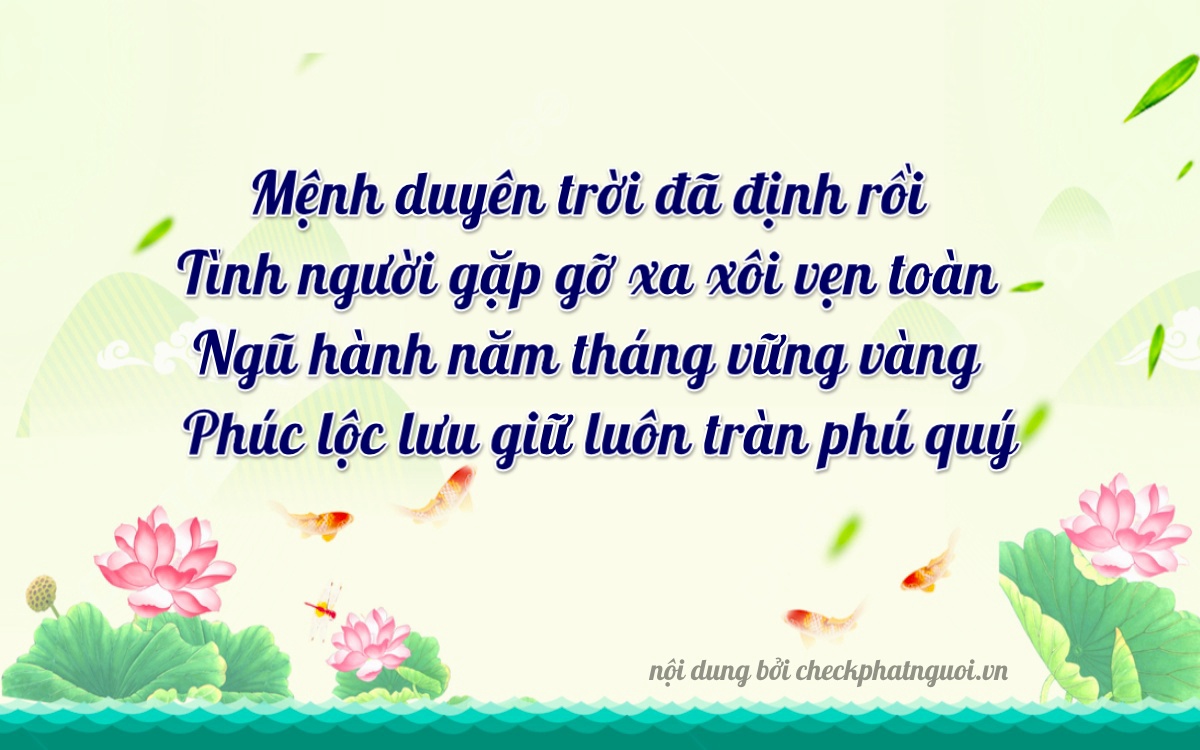 Bài thơ ý nghĩa cho <b>biển số 52578</b> tại website checkphatnguoi.vn