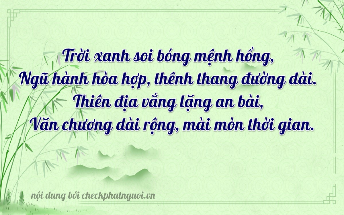 Bài thơ ý nghĩa cho <b>biển số 52668</b> tại website checkphatnguoi.vn