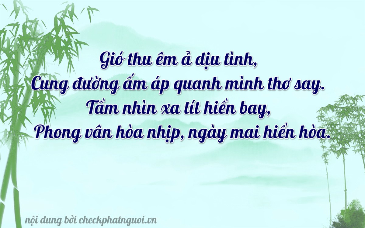 Bài thơ ý nghĩa cho <b>biển số 5287</b> tại website checkphatnguoi.vn