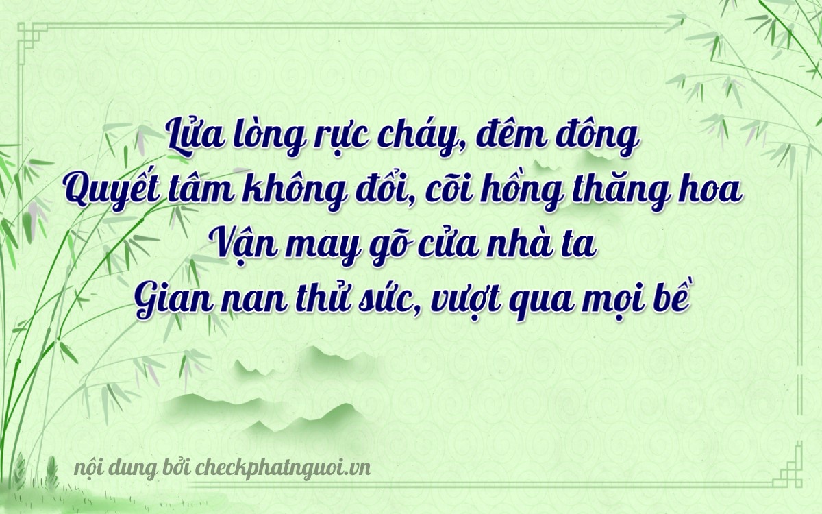 Bài thơ ý nghĩa cho <b>biển số 52A-15093</b> tại website checkphatnguoi.vn