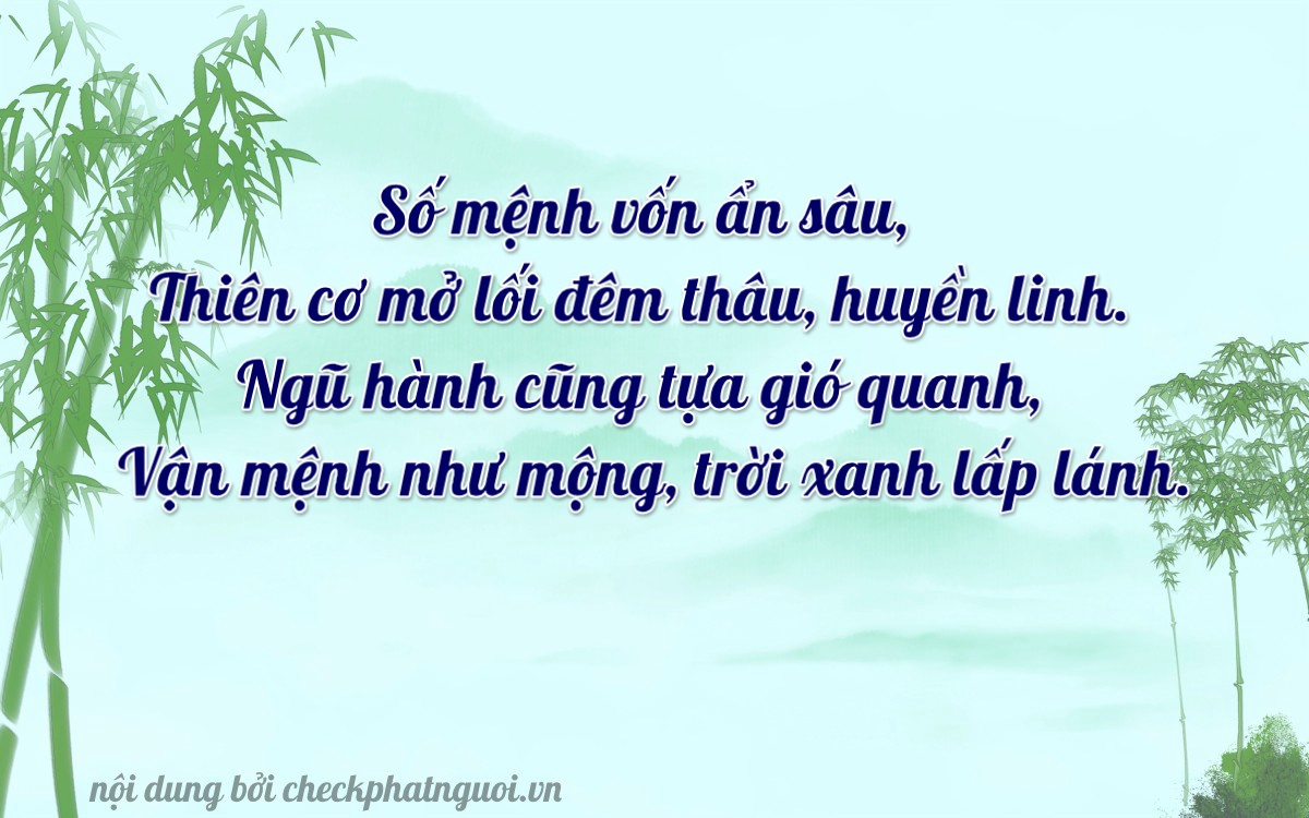 Bài thơ ý nghĩa cho <b>biển số 52K-15789</b> tại website checkphatnguoi.vn