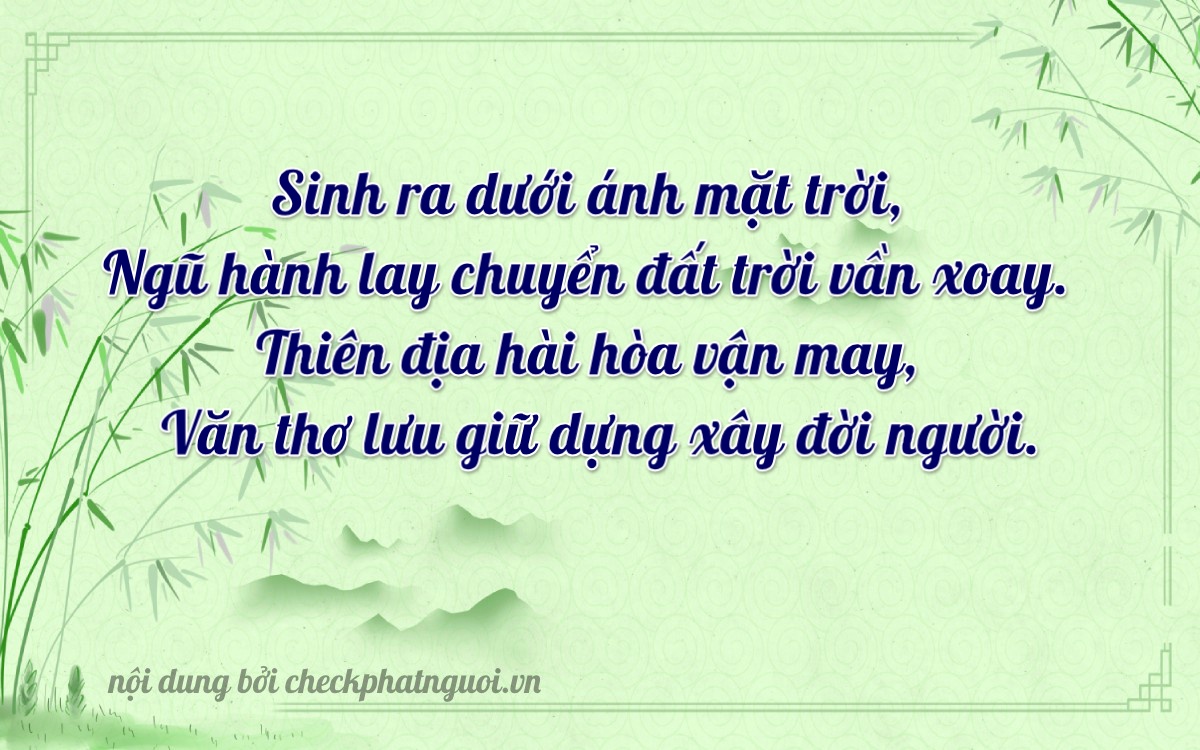 Bài thơ ý nghĩa cho <b>biển số 54875</b> tại website checkphatnguoi.vn