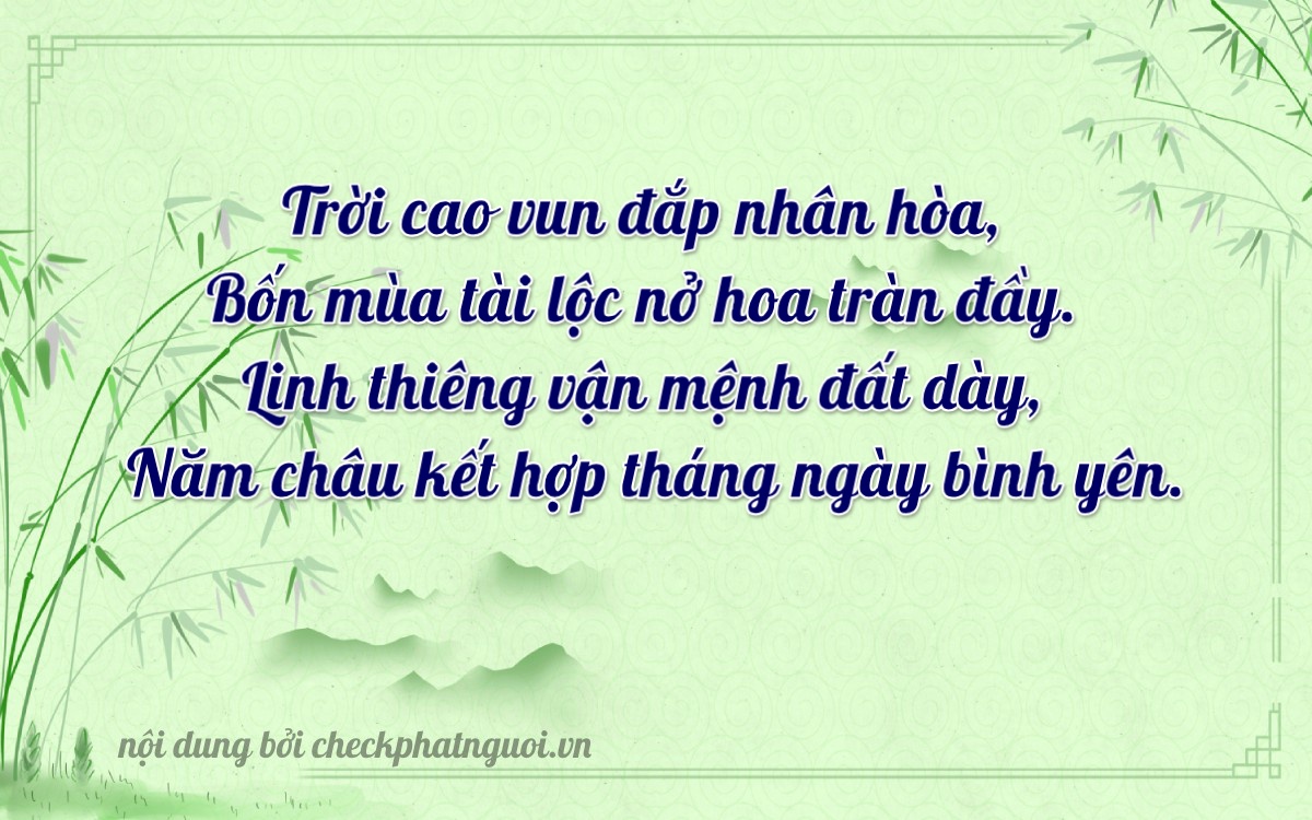 Bài thơ ý nghĩa cho <b>biển số 54A-41350</b> tại website checkphatnguoi.vn