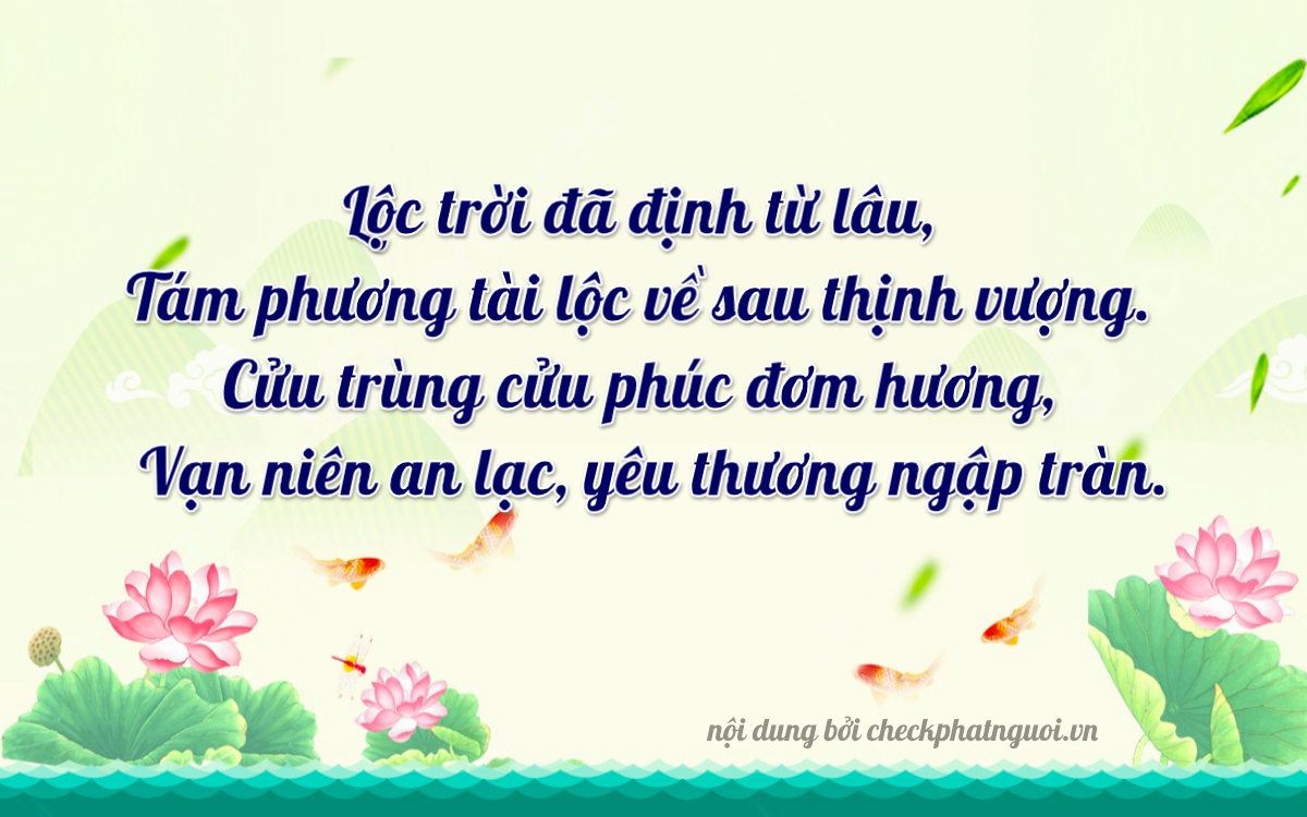 Bài thơ ý nghĩa cho <b>biển số 54K-08999</b> tại website checkphatnguoi.vn