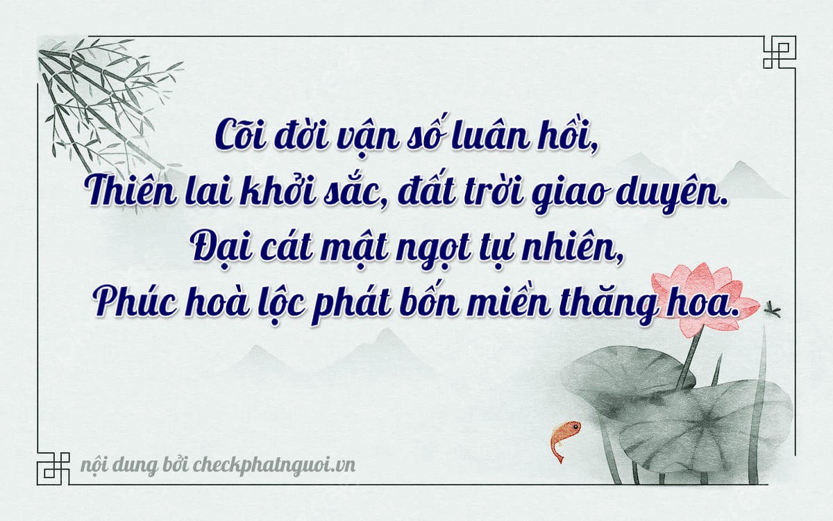 Bài thơ ý nghĩa cho <b>biển số 54K-50711</b> tại website checkphatnguoi.vn
