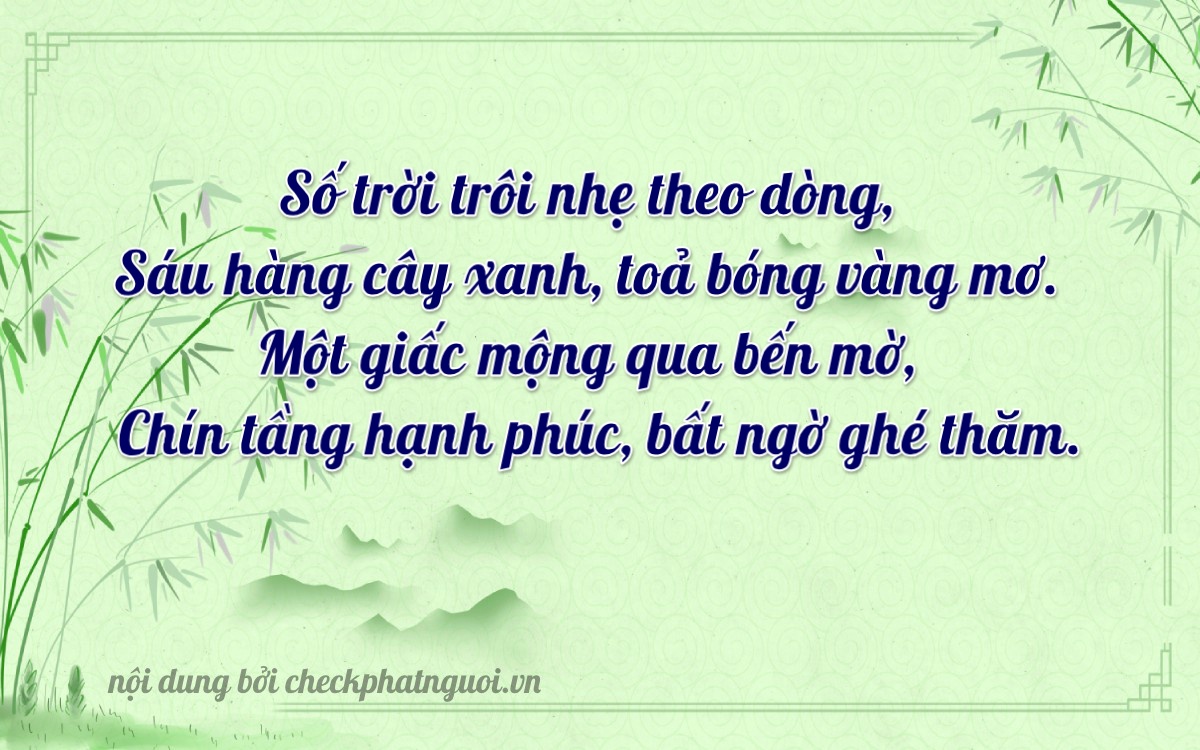 Bài thơ ý nghĩa cho <b>biển số 54N-15619</b> tại website checkphatnguoi.vn