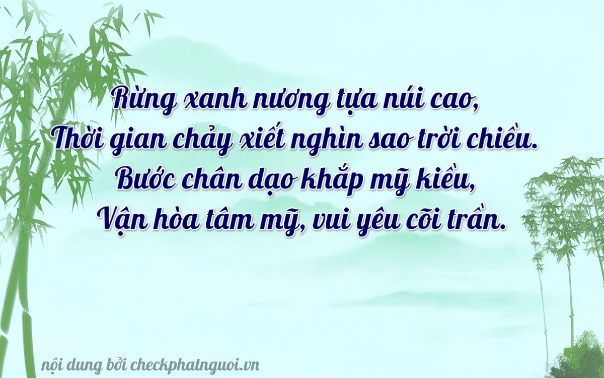 Bài thơ ý nghĩa cho <b>biển số 54R-50168</b> tại website checkphatnguoi.vn