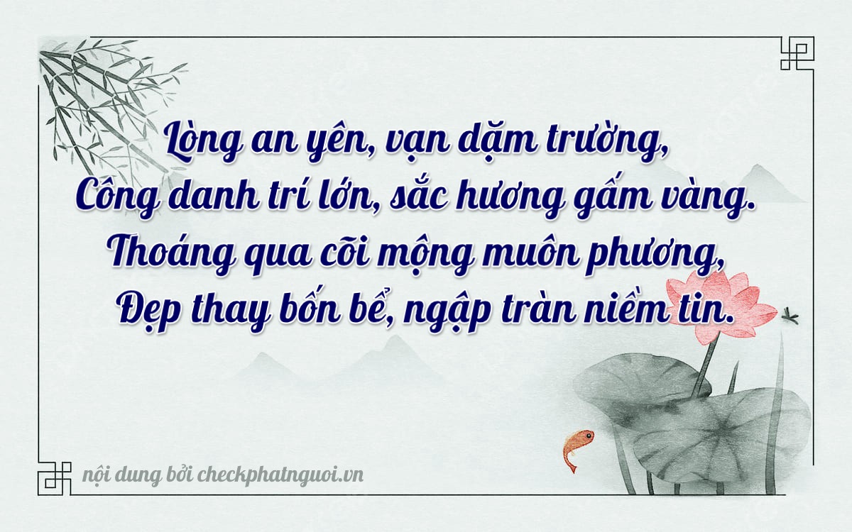 Bài thơ ý nghĩa cho <b>biển số 54T-43029</b> tại website checkphatnguoi.vn