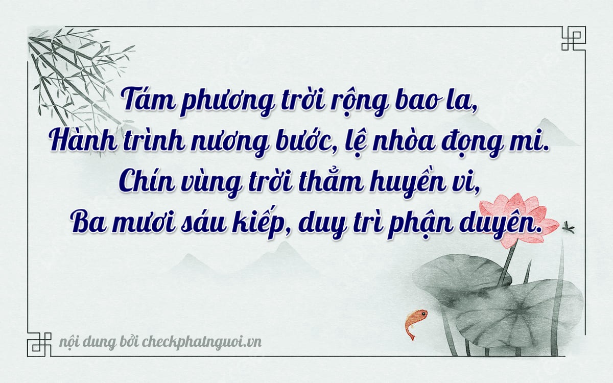 Bài thơ ý nghĩa cho <b>biển số 54V-89136</b> tại website checkphatnguoi.vn