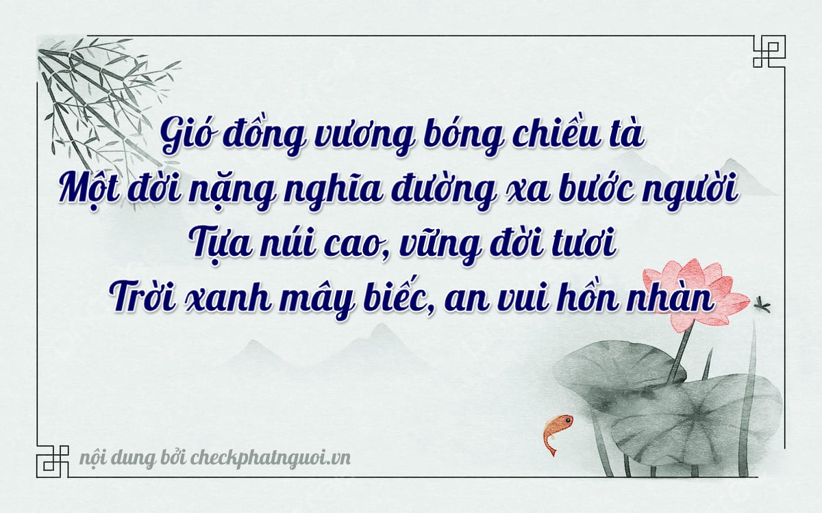 Bài thơ ý nghĩa cho <b>biển số 54Y-0408</b> tại website checkphatnguoi.vn