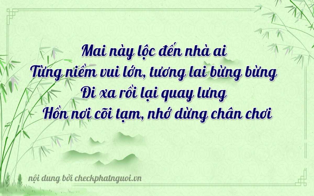 Bài thơ ý nghĩa cho <b>biển số 54Y-70449</b> tại website checkphatnguoi.vn
