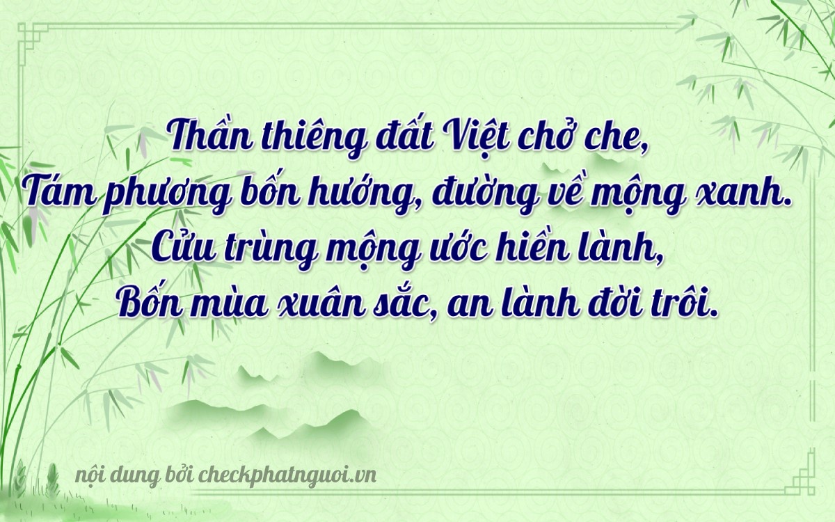 Bài thơ ý nghĩa cho <b>biển số 54Y-8849</b> tại website checkphatnguoi.vn