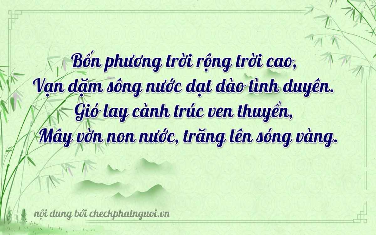 Bài thơ ý nghĩa cho <b>biển số 54Y-94933</b> tại website checkphatnguoi.vn