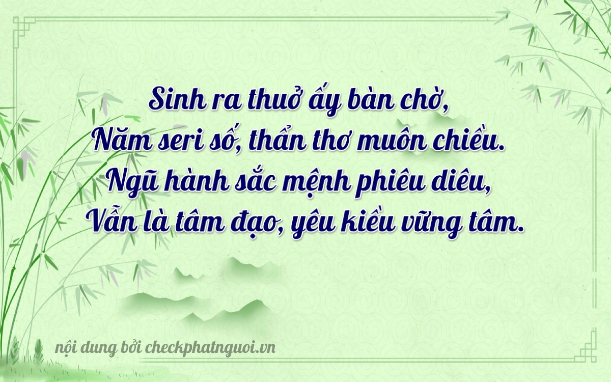 Bài thơ ý nghĩa cho <b>biển số 55166</b> tại website checkphatnguoi.vn