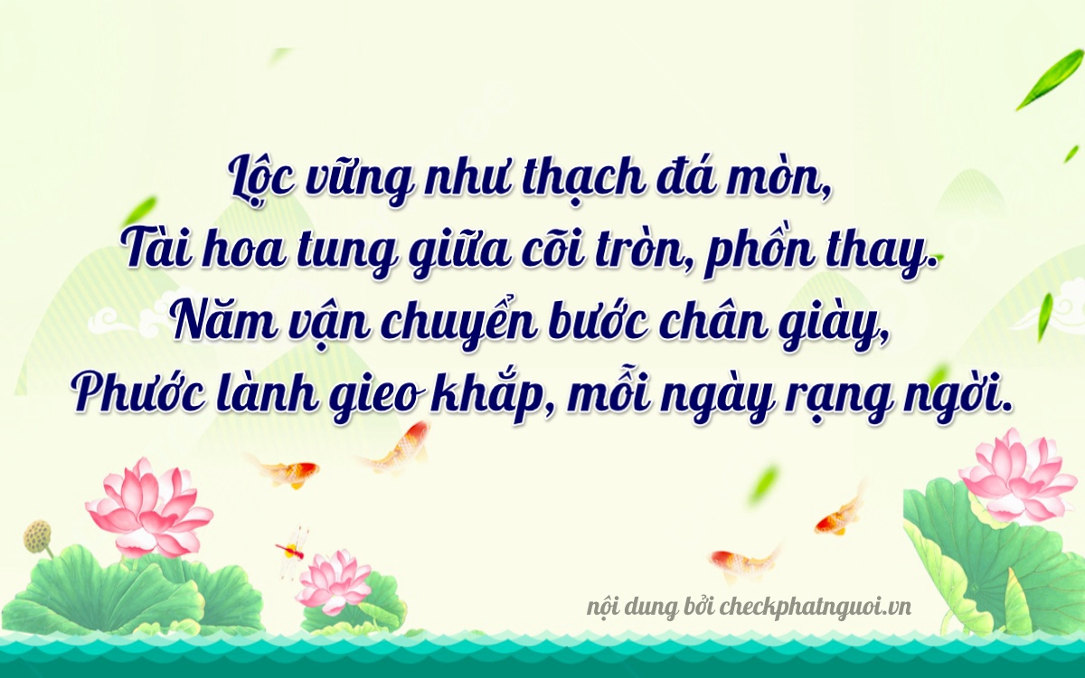 Bài thơ ý nghĩa cho <b>biển số 55815</b> tại website checkphatnguoi.vn