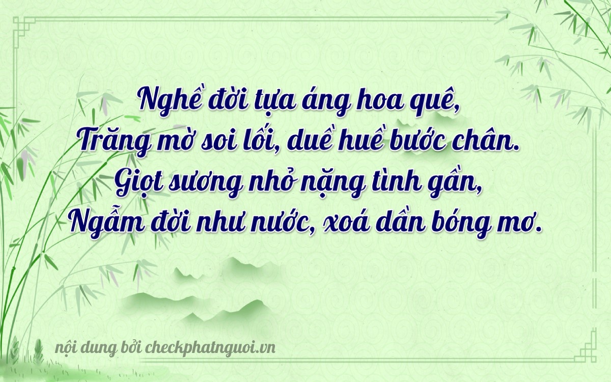 Bài thơ ý nghĩa cho <b>biển số 56P-26202</b> tại website checkphatnguoi.vn